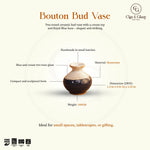 Load image into Gallery viewer, Bouton Bud Vase - White, Royal Blue
