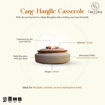 Load image into Gallery viewer, Cane Handle Casserole - Matte Blue
