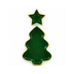 Load image into Gallery viewer, Conifer Christmas Platter Set - Green