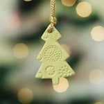 Load image into Gallery viewer, Conifer Christmas Tree Ornament - Yellow