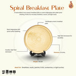 Load image into Gallery viewer, Spiral Breakfast Plate - Beige