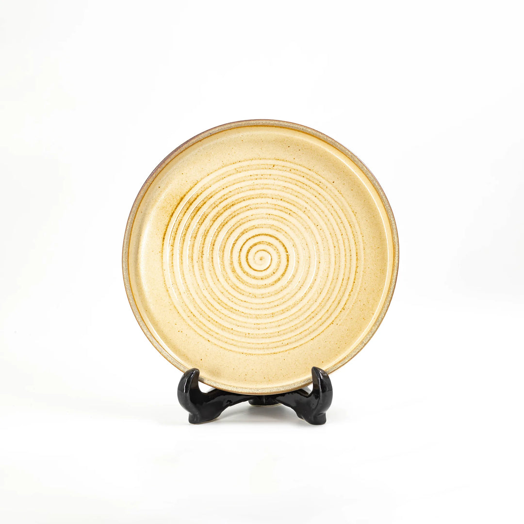 Spiral Breakfast Plate - Beige