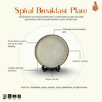 Load image into Gallery viewer, Spiral Breakfast Plate - Matte Grey