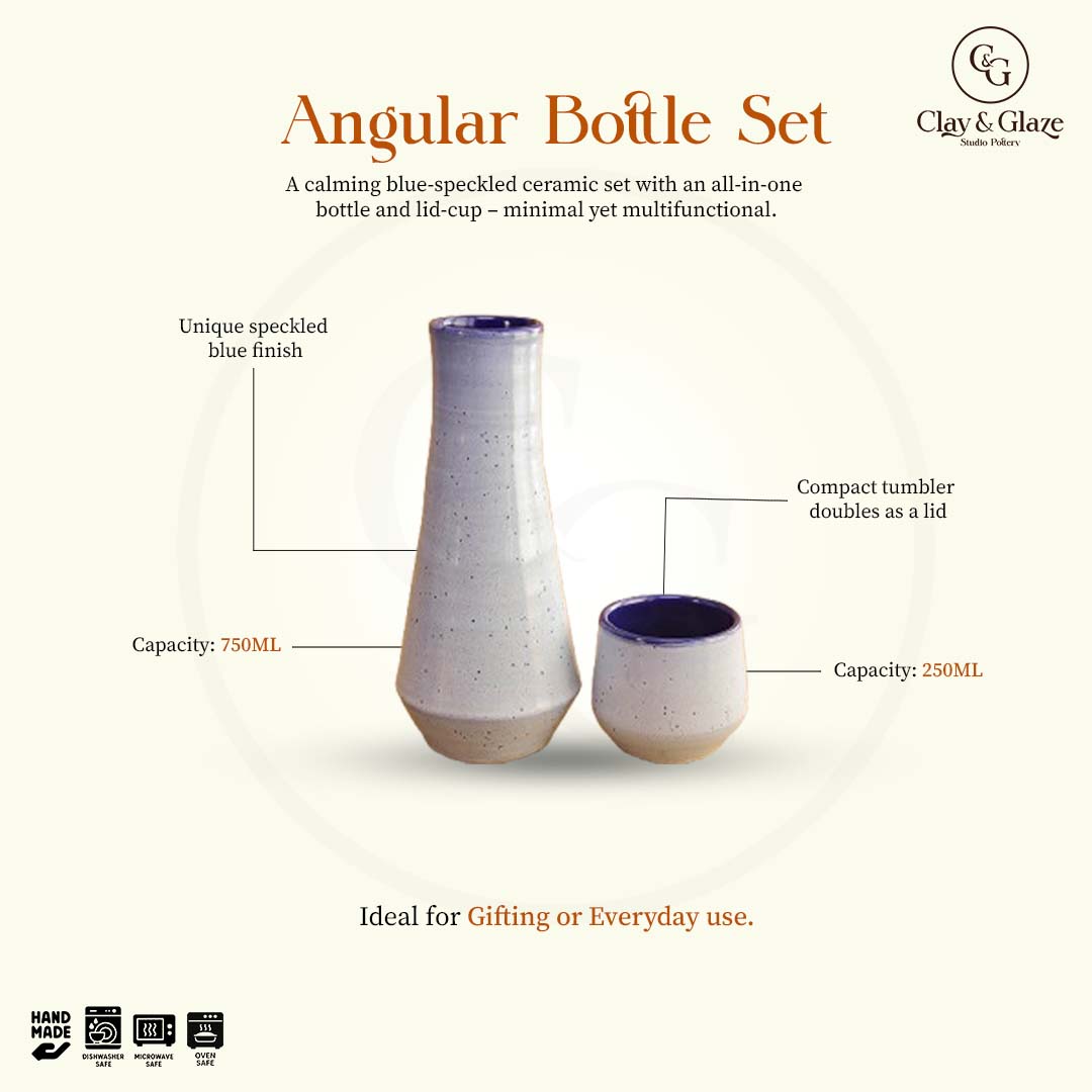 Angular Bottle Set - Tidal Blue