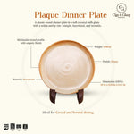Load image into Gallery viewer, Plaque Dinner Plate - Beige
