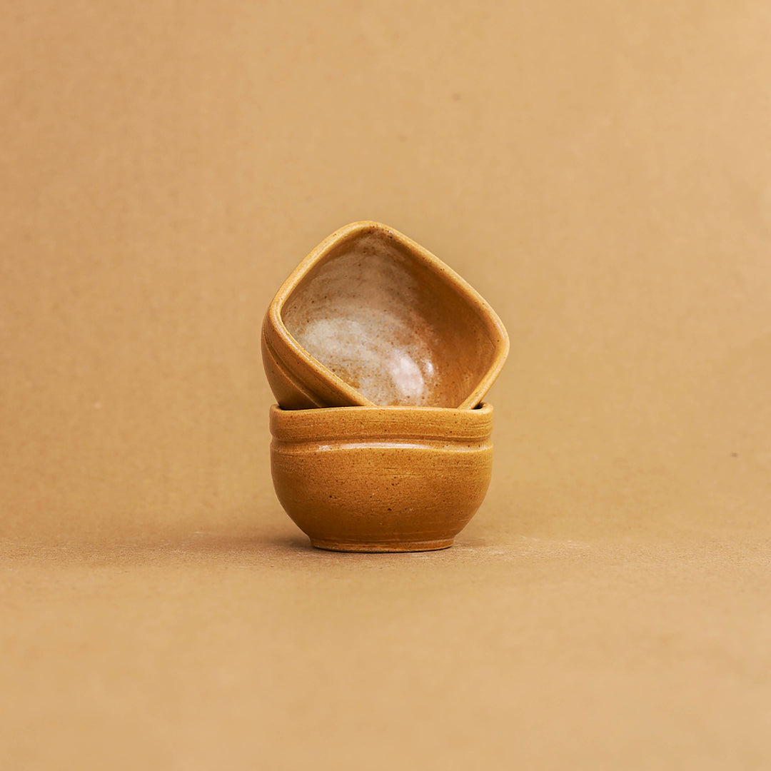Quadra Dessert Bowl - Beige