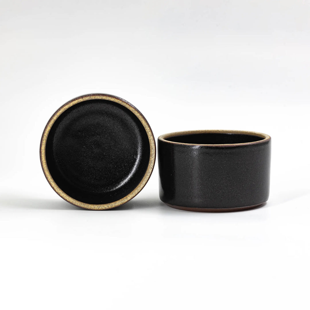 Cylindre Portion Bowl - Black
