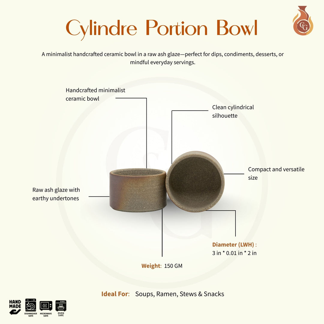 Cylindre Portion Bowl - Raw