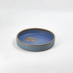 Load image into Gallery viewer, Foliage Cadre Pasta Plate - Matte Blue