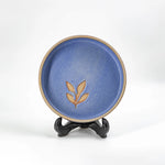 Load image into Gallery viewer, Foliage Cadre Pasta Plate - Matte Blue