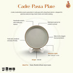 Load image into Gallery viewer, Cadre Pasta Plate - Matte Grey, Black