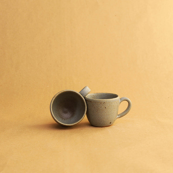 Solid Kaffe Cup - Espresso, Matte Blue| Ceramic Tea Cup