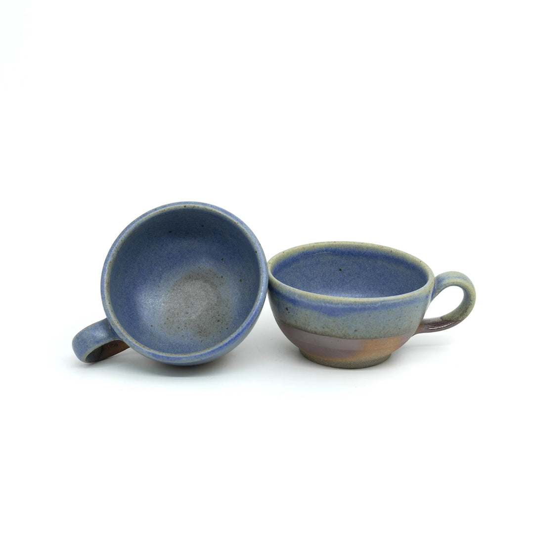 Kaffe Cup - Cappuccino, Matte Blue, Mocha