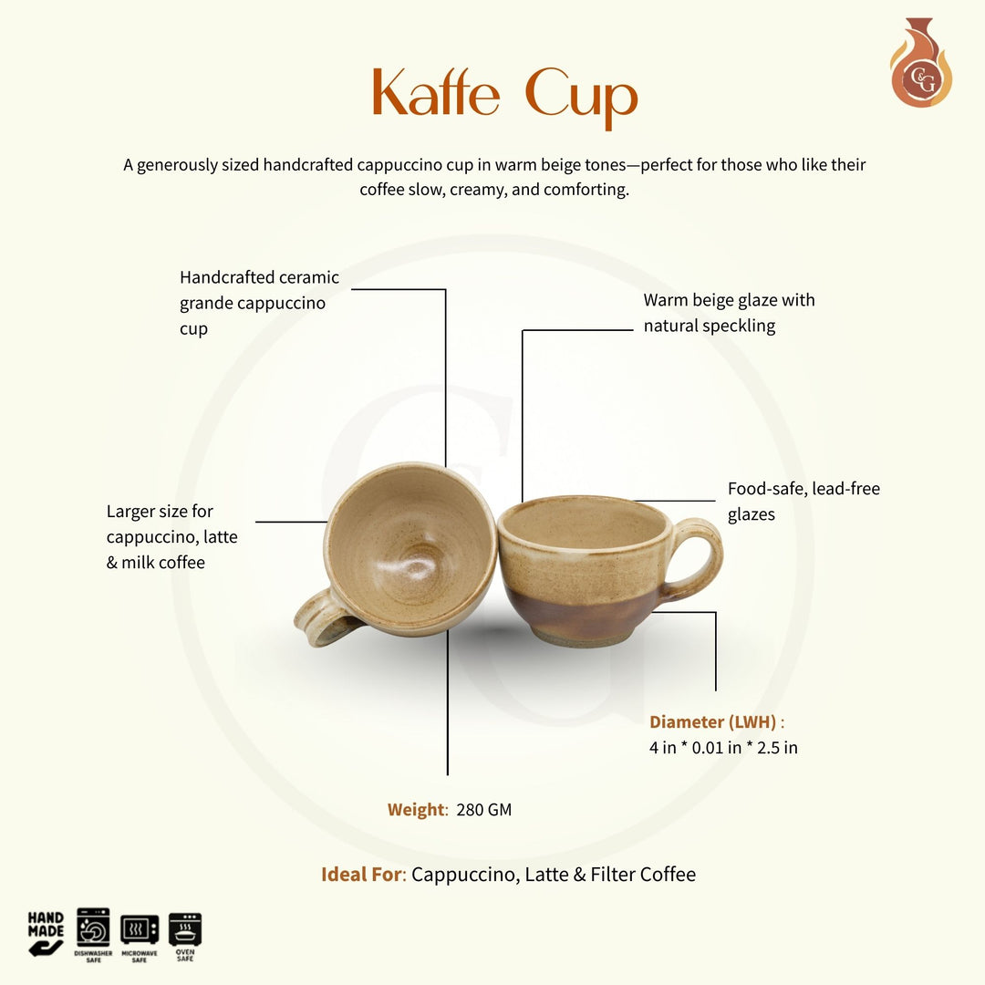 Kaffe Cup -Grande Cappuccino, Beige