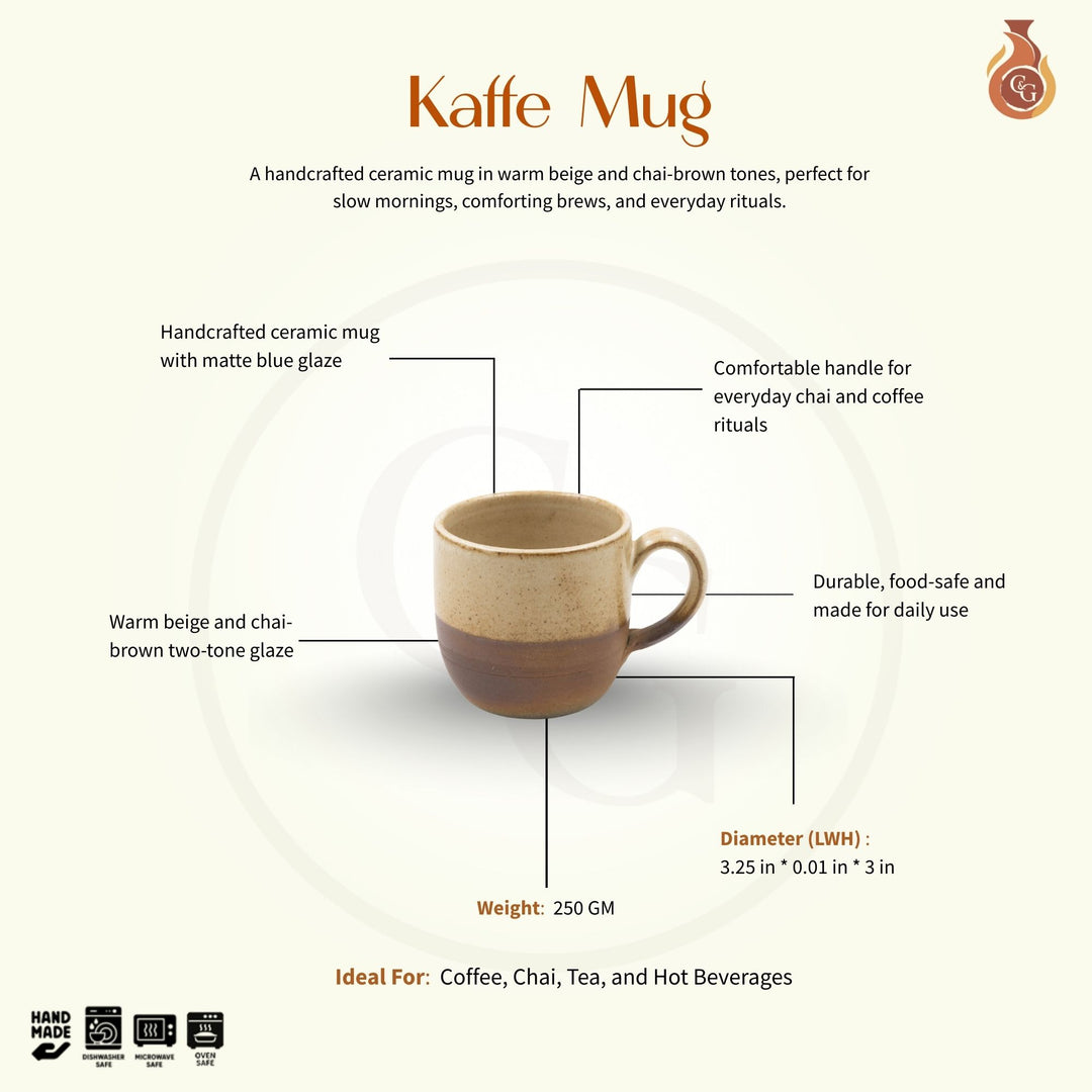 Kaffe Mug - Chai, Beige