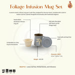 Load image into Gallery viewer, Foliage Infusion Mug Set - Satin Blue