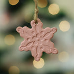 Load image into Gallery viewer, Snow Flake Christmas Tree Ornament - Red