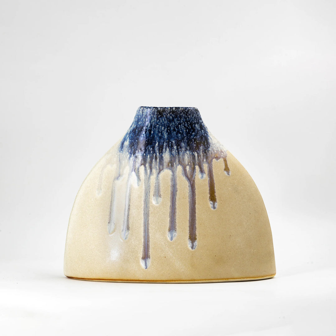 Courbe Vase - Blue, Beige