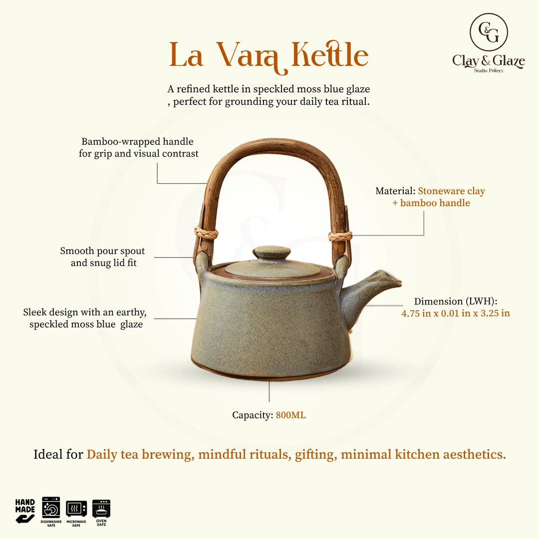 La Vara Kettle - Matte Blue