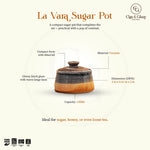 Load image into Gallery viewer, La Vara Sugar Pot - Blue, Beige
