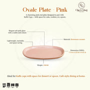 Ovale Plate - Pink