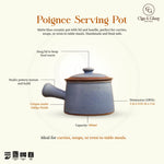 Load image into Gallery viewer, Poignee Serving Pot - Matte Blue
