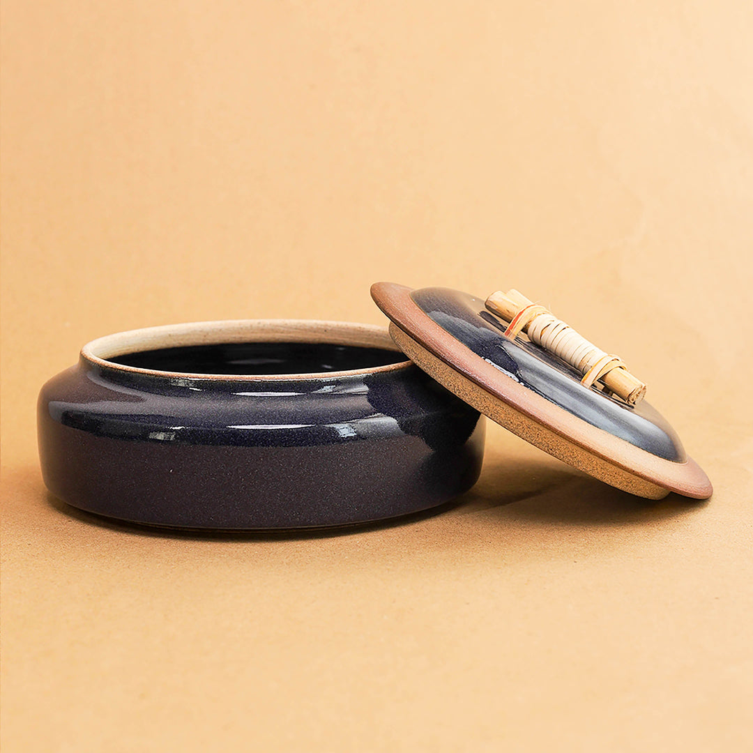 Cane Handle Casserole - Royal Blue