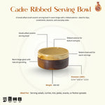 Load image into Gallery viewer, Cadre Ribbed Serving Bowl - Small, Beige