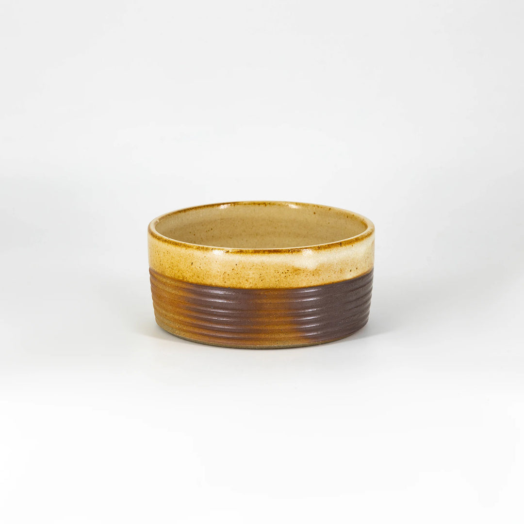 Cadre Ribbed Serving Bowl - Small, Beige