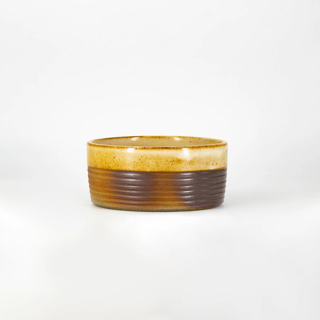 Cadre Ribbed Serving Bowl - Small, Beige