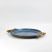 Cane Serving Platter - Forest Green