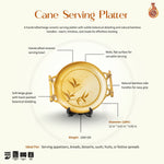 Load image into Gallery viewer, Cane Serving Platter - Beige