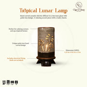 Tropical Lunar Lamp - Tenmoku, White