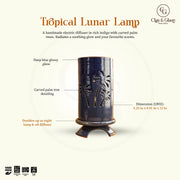 Tropical Lunar Lamp - Royal Blue