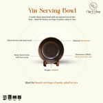 Load image into Gallery viewer, Ceramic Serving Bowl – Yin Large Black - Handmade Rice Bowl
