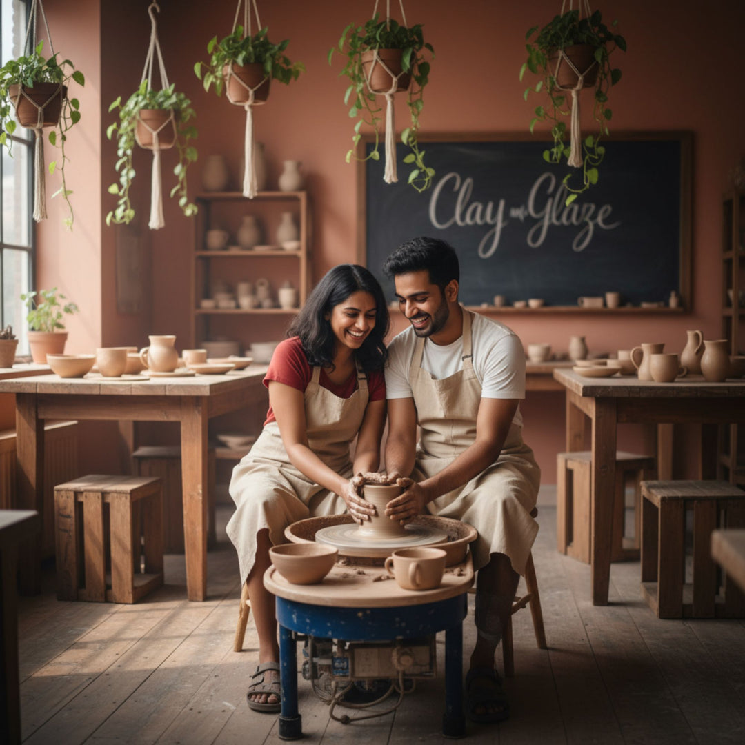 Pottery Experience Workshop by Clay & Glaze – Couple Session